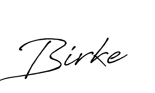 Create a beautiful signature design for name Birke. With this signature (Antro_Vectra_Bolder) fonts, you can make a handwritten signature for free. Birke signature style 7 images and pictures png