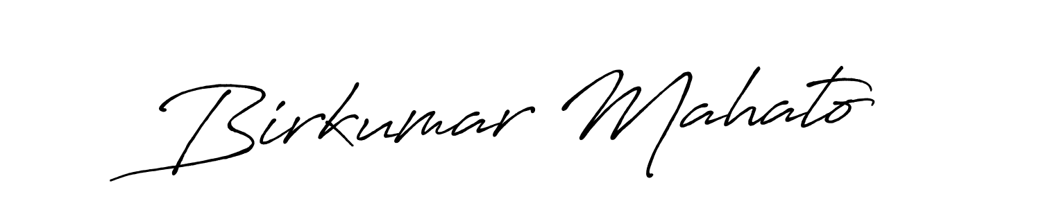 How to make Birkumar Mahato name signature. Use Antro_Vectra_Bolder style for creating short signs online. This is the latest handwritten sign. Birkumar Mahato signature style 7 images and pictures png