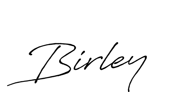 Make a beautiful signature design for name Birley. With this signature (Antro_Vectra_Bolder) style, you can create a handwritten signature for free. Birley signature style 7 images and pictures png