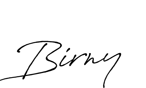 Birny stylish signature style. Best Handwritten Sign (Antro_Vectra_Bolder) for my name. Handwritten Signature Collection Ideas for my name Birny. Birny signature style 7 images and pictures png
