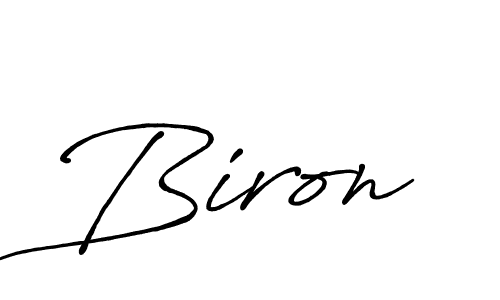 How to make Biron signature? Antro_Vectra_Bolder is a professional autograph style. Create handwritten signature for Biron name. Biron signature style 7 images and pictures png