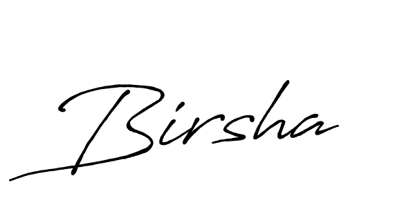 Birsha stylish signature style. Best Handwritten Sign (Antro_Vectra_Bolder) for my name. Handwritten Signature Collection Ideas for my name Birsha. Birsha signature style 7 images and pictures png