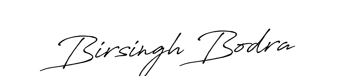 Design your own signature with our free online signature maker. With this signature software, you can create a handwritten (Antro_Vectra_Bolder) signature for name Birsingh Bodra. Birsingh Bodra signature style 7 images and pictures png