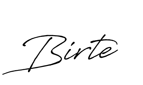 Design your own signature with our free online signature maker. With this signature software, you can create a handwritten (Antro_Vectra_Bolder) signature for name Birte. Birte signature style 7 images and pictures png