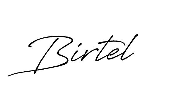 The best way (Antro_Vectra_Bolder) to make a short signature is to pick only two or three words in your name. The name Birtel include a total of six letters. For converting this name. Birtel signature style 7 images and pictures png