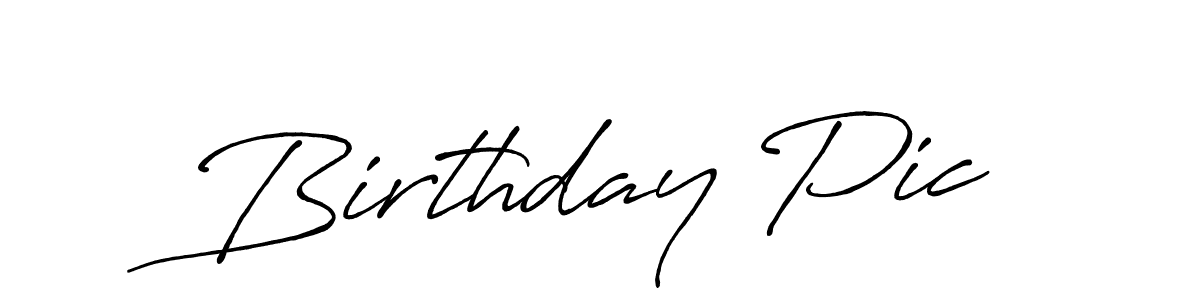 Also You can easily find your signature by using the search form. We will create Birthday Pic name handwritten signature images for you free of cost using Antro_Vectra_Bolder sign style. Birthday Pic signature style 7 images and pictures png