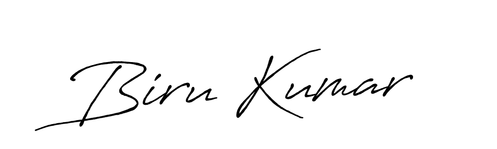 How to make Biru Kumar name signature. Use Antro_Vectra_Bolder style for creating short signs online. This is the latest handwritten sign. Biru Kumar signature style 7 images and pictures png