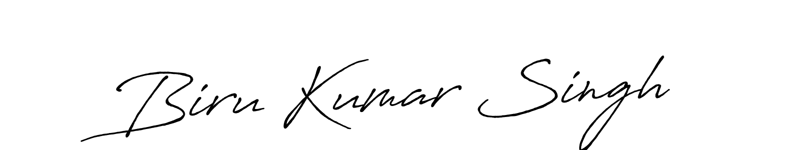 It looks lik you need a new signature style for name Biru Kumar Singh. Design unique handwritten (Antro_Vectra_Bolder) signature with our free signature maker in just a few clicks. Biru Kumar Singh signature style 7 images and pictures png