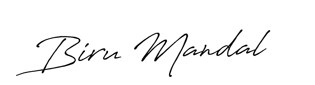 Also we have Biru Mandal name is the best signature style. Create professional handwritten signature collection using Antro_Vectra_Bolder autograph style. Biru Mandal signature style 7 images and pictures png