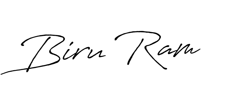 Also You can easily find your signature by using the search form. We will create Biru Ram name handwritten signature images for you free of cost using Antro_Vectra_Bolder sign style. Biru Ram signature style 7 images and pictures png