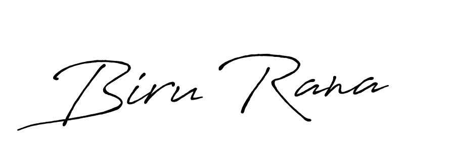 Design your own signature with our free online signature maker. With this signature software, you can create a handwritten (Antro_Vectra_Bolder) signature for name Biru Rana. Biru Rana signature style 7 images and pictures png