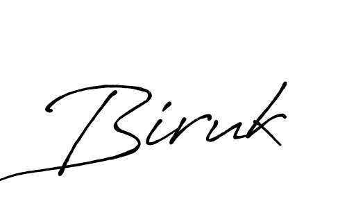 The best way (Antro_Vectra_Bolder) to make a short signature is to pick only two or three words in your name. The name Biruk include a total of six letters. For converting this name. Biruk signature style 7 images and pictures png