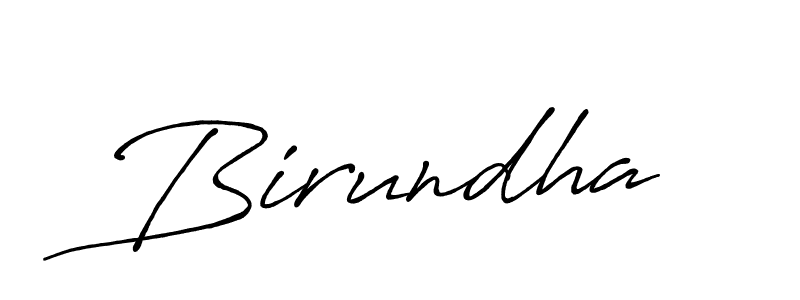 Create a beautiful signature design for name Birundha. With this signature (Antro_Vectra_Bolder) fonts, you can make a handwritten signature for free. Birundha signature style 7 images and pictures png