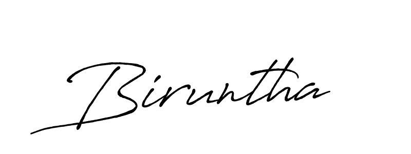 Biruntha stylish signature style. Best Handwritten Sign (Antro_Vectra_Bolder) for my name. Handwritten Signature Collection Ideas for my name Biruntha. Biruntha signature style 7 images and pictures png