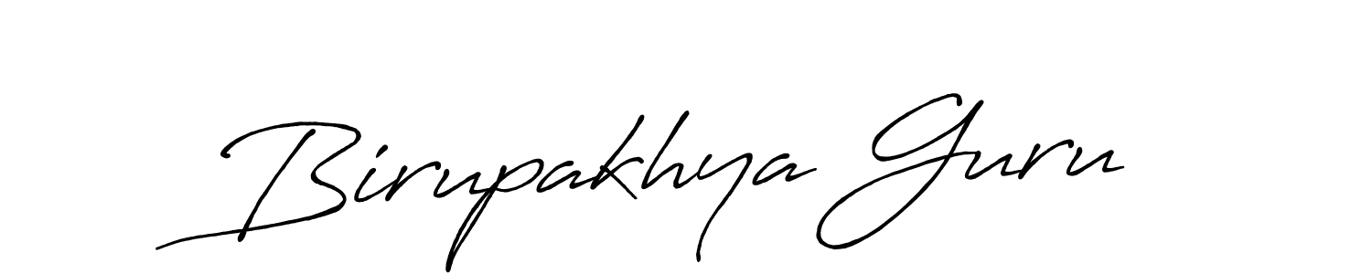 Antro_Vectra_Bolder is a professional signature style that is perfect for those who want to add a touch of class to their signature. It is also a great choice for those who want to make their signature more unique. Get Birupakhya Guru name to fancy signature for free. Birupakhya Guru signature style 7 images and pictures png