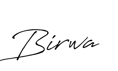 Design your own signature with our free online signature maker. With this signature software, you can create a handwritten (Antro_Vectra_Bolder) signature for name Birwa. Birwa signature style 7 images and pictures png