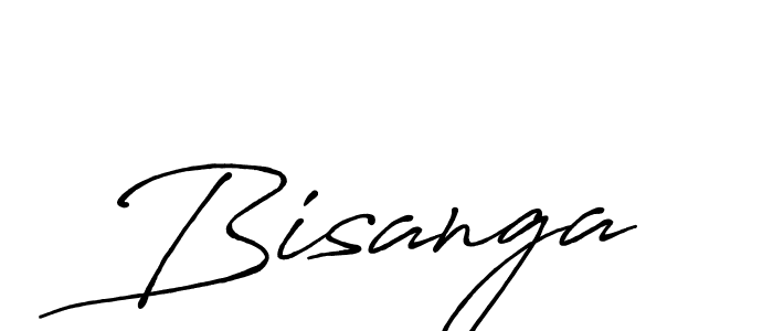 Make a beautiful signature design for name Bisanga. With this signature (Antro_Vectra_Bolder) style, you can create a handwritten signature for free. Bisanga signature style 7 images and pictures png
