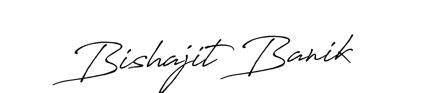 It looks lik you need a new signature style for name Bishajit Banik. Design unique handwritten (Antro_Vectra_Bolder) signature with our free signature maker in just a few clicks. Bishajit Banik signature style 7 images and pictures png