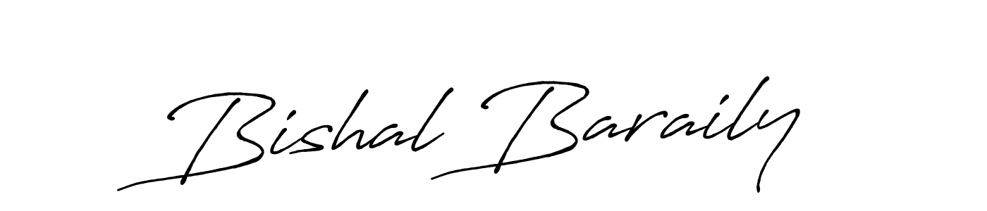 Bishal Baraily stylish signature style. Best Handwritten Sign (Antro_Vectra_Bolder) for my name. Handwritten Signature Collection Ideas for my name Bishal Baraily. Bishal Baraily signature style 7 images and pictures png