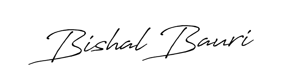 Design your own signature with our free online signature maker. With this signature software, you can create a handwritten (Antro_Vectra_Bolder) signature for name Bishal Bauri. Bishal Bauri signature style 7 images and pictures png
