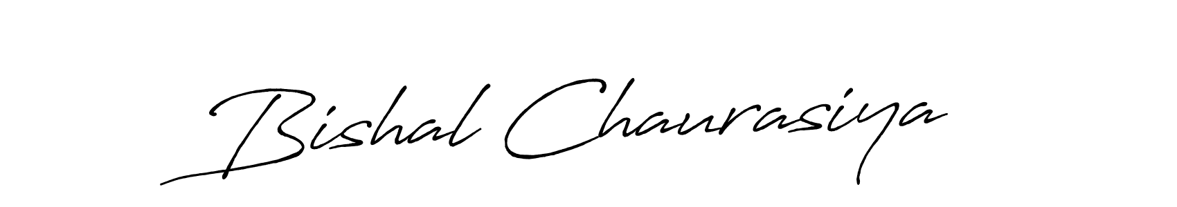 Design your own signature with our free online signature maker. With this signature software, you can create a handwritten (Antro_Vectra_Bolder) signature for name Bishal Chaurasiya. Bishal Chaurasiya signature style 7 images and pictures png