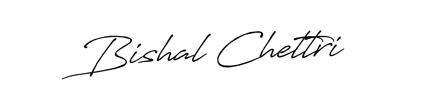 Bishal Chettri stylish signature style. Best Handwritten Sign (Antro_Vectra_Bolder) for my name. Handwritten Signature Collection Ideas for my name Bishal Chettri. Bishal Chettri signature style 7 images and pictures png