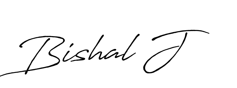 Design your own signature with our free online signature maker. With this signature software, you can create a handwritten (Antro_Vectra_Bolder) signature for name Bishal J. Bishal J signature style 7 images and pictures png