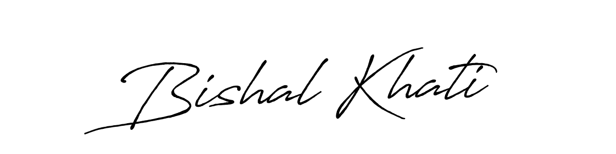 Bishal Khati stylish signature style. Best Handwritten Sign (Antro_Vectra_Bolder) for my name. Handwritten Signature Collection Ideas for my name Bishal Khati. Bishal Khati signature style 7 images and pictures png
