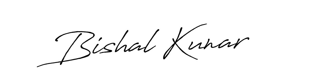 Similarly Antro_Vectra_Bolder is the best handwritten signature design. Signature creator online .You can use it as an online autograph creator for name Bishal Kunar. Bishal Kunar signature style 7 images and pictures png