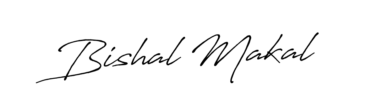 How to make Bishal Makal signature? Antro_Vectra_Bolder is a professional autograph style. Create handwritten signature for Bishal Makal name. Bishal Makal signature style 7 images and pictures png