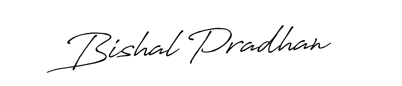 How to make Bishal Pradhan signature? Antro_Vectra_Bolder is a professional autograph style. Create handwritten signature for Bishal Pradhan name. Bishal Pradhan signature style 7 images and pictures png
