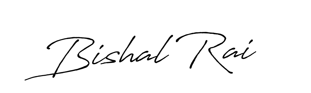 Design your own signature with our free online signature maker. With this signature software, you can create a handwritten (Antro_Vectra_Bolder) signature for name Bishal Rai. Bishal Rai signature style 7 images and pictures png