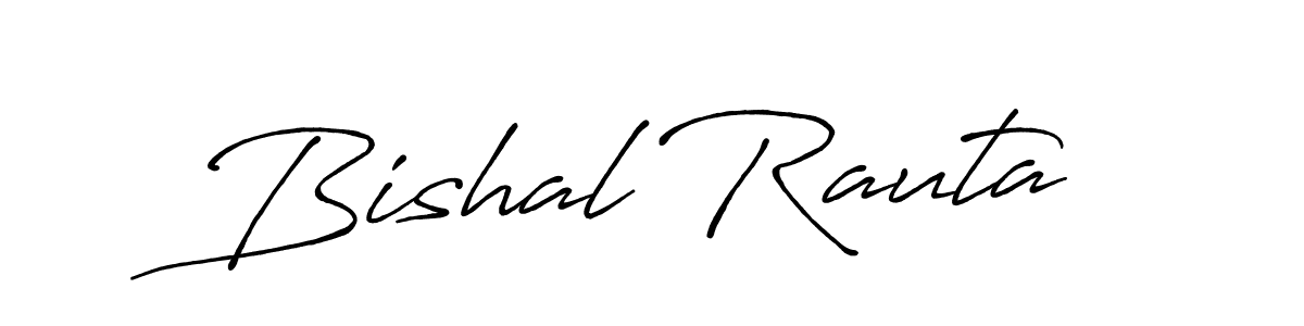 Also we have Bishal Rauta name is the best signature style. Create professional handwritten signature collection using Antro_Vectra_Bolder autograph style. Bishal Rauta signature style 7 images and pictures png
