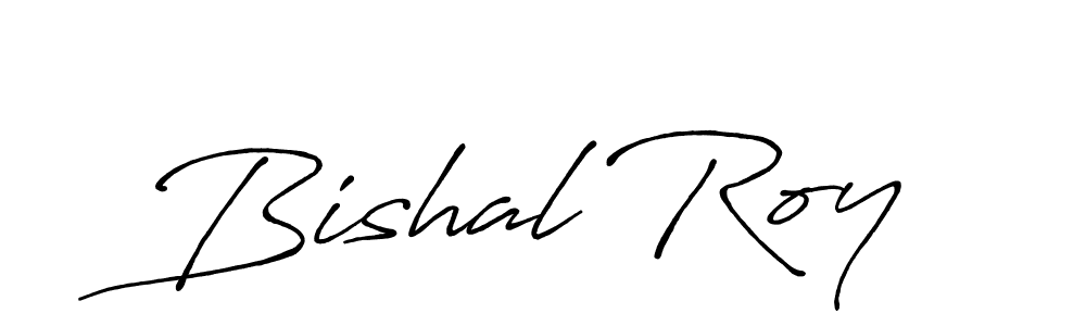 How to make Bishal Roy name signature. Use Antro_Vectra_Bolder style for creating short signs online. This is the latest handwritten sign. Bishal Roy signature style 7 images and pictures png