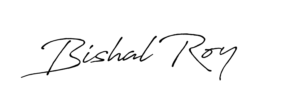 Use a signature maker to create a handwritten signature online. With this signature software, you can design (Antro_Vectra_Bolder) your own signature for name Bishal Roy. Bishal Roy signature style 7 images and pictures png