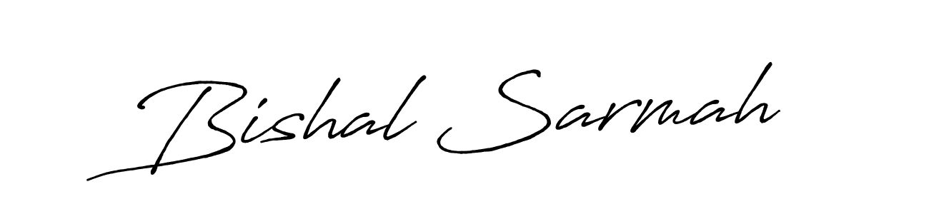How to make Bishal Sarmah signature? Antro_Vectra_Bolder is a professional autograph style. Create handwritten signature for Bishal Sarmah name. Bishal Sarmah signature style 7 images and pictures png