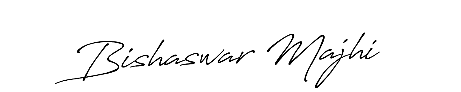 Create a beautiful signature design for name Bishaswar Majhi. With this signature (Antro_Vectra_Bolder) fonts, you can make a handwritten signature for free. Bishaswar Majhi signature style 7 images and pictures png