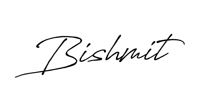 Design your own signature with our free online signature maker. With this signature software, you can create a handwritten (Antro_Vectra_Bolder) signature for name Bishmit. Bishmit signature style 7 images and pictures png