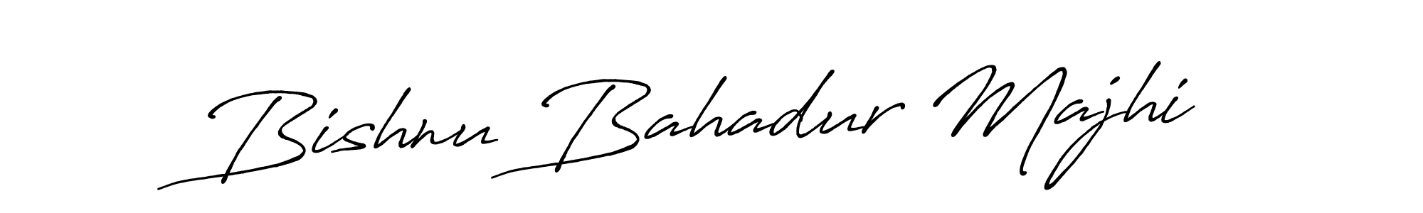 Also we have Bishnu Bahadur Majhi name is the best signature style. Create professional handwritten signature collection using Antro_Vectra_Bolder autograph style. Bishnu Bahadur Majhi signature style 7 images and pictures png