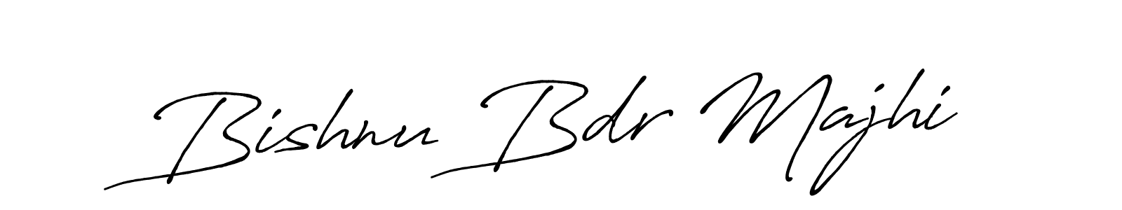 How to make Bishnu Bdr Majhi name signature. Use Antro_Vectra_Bolder style for creating short signs online. This is the latest handwritten sign. Bishnu Bdr Majhi signature style 7 images and pictures png