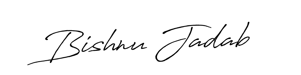 Also we have Bishnu Jadab name is the best signature style. Create professional handwritten signature collection using Antro_Vectra_Bolder autograph style. Bishnu Jadab signature style 7 images and pictures png
