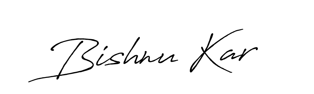 How to make Bishnu Kar signature? Antro_Vectra_Bolder is a professional autograph style. Create handwritten signature for Bishnu Kar name. Bishnu Kar signature style 7 images and pictures png