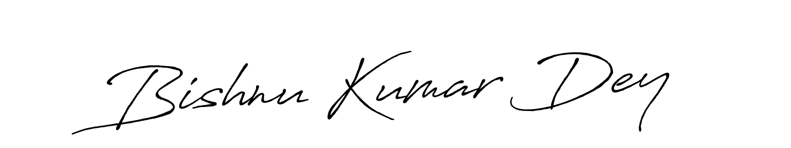 Make a beautiful signature design for name Bishnu Kumar Dey. With this signature (Antro_Vectra_Bolder) style, you can create a handwritten signature for free. Bishnu Kumar Dey signature style 7 images and pictures png