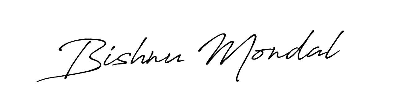 Also we have Bishnu Mondal name is the best signature style. Create professional handwritten signature collection using Antro_Vectra_Bolder autograph style. Bishnu Mondal signature style 7 images and pictures png