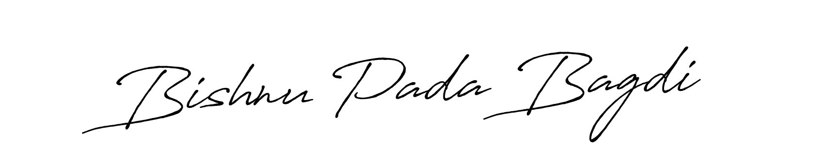 Create a beautiful signature design for name Bishnu Pada Bagdi. With this signature (Antro_Vectra_Bolder) fonts, you can make a handwritten signature for free. Bishnu Pada Bagdi signature style 7 images and pictures png
