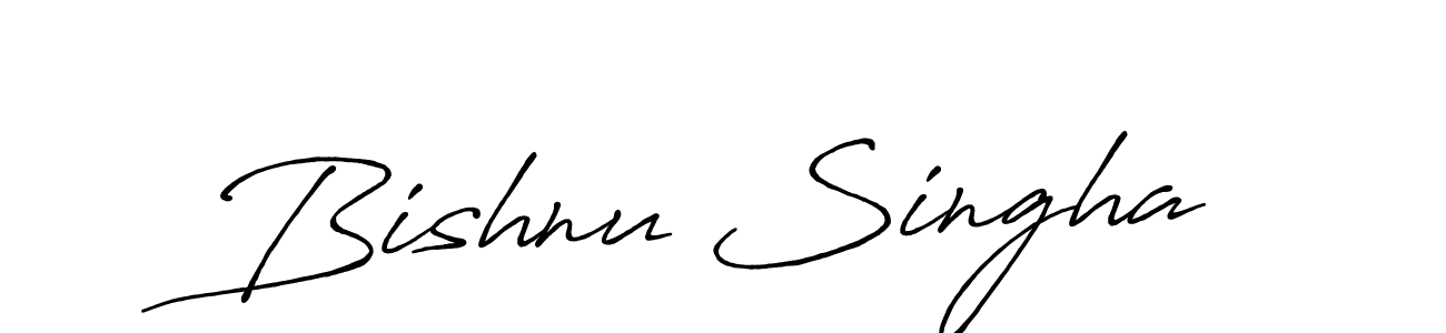 Also we have Bishnu Singha name is the best signature style. Create professional handwritten signature collection using Antro_Vectra_Bolder autograph style. Bishnu Singha signature style 7 images and pictures png
