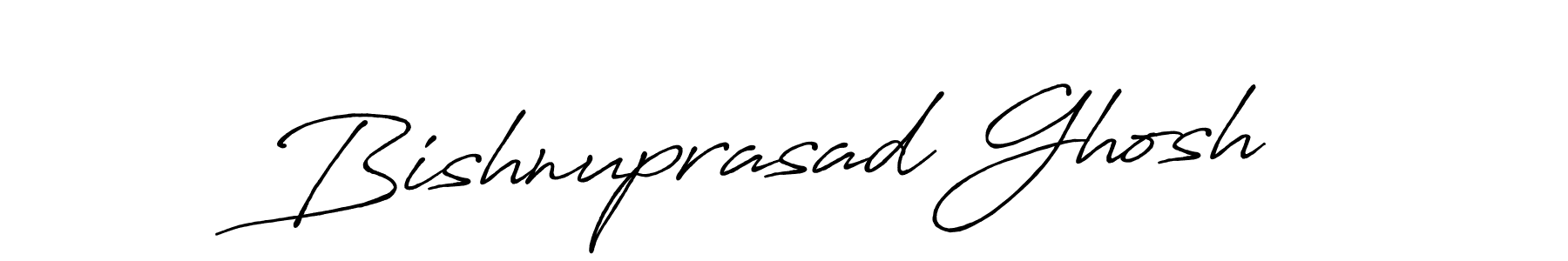 Create a beautiful signature design for name Bishnuprasad Ghosh. With this signature (Antro_Vectra_Bolder) fonts, you can make a handwritten signature for free. Bishnuprasad Ghosh signature style 7 images and pictures png