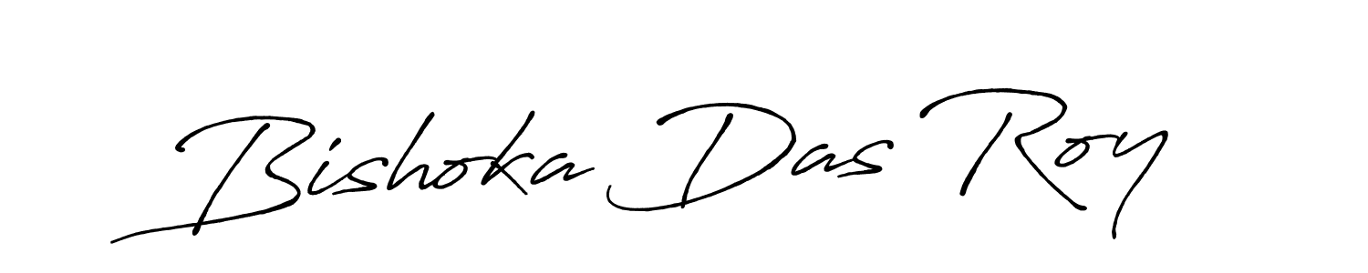Antro_Vectra_Bolder is a professional signature style that is perfect for those who want to add a touch of class to their signature. It is also a great choice for those who want to make their signature more unique. Get Bishoka Das Roy name to fancy signature for free. Bishoka Das Roy signature style 7 images and pictures png