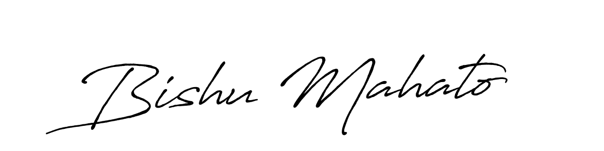 Also You can easily find your signature by using the search form. We will create Bishu Mahato name handwritten signature images for you free of cost using Antro_Vectra_Bolder sign style. Bishu Mahato signature style 7 images and pictures png