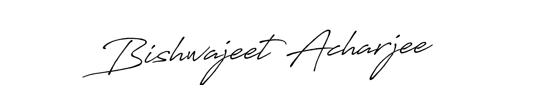 Also we have Bishwajeet Acharjee name is the best signature style. Create professional handwritten signature collection using Antro_Vectra_Bolder autograph style. Bishwajeet Acharjee signature style 7 images and pictures png